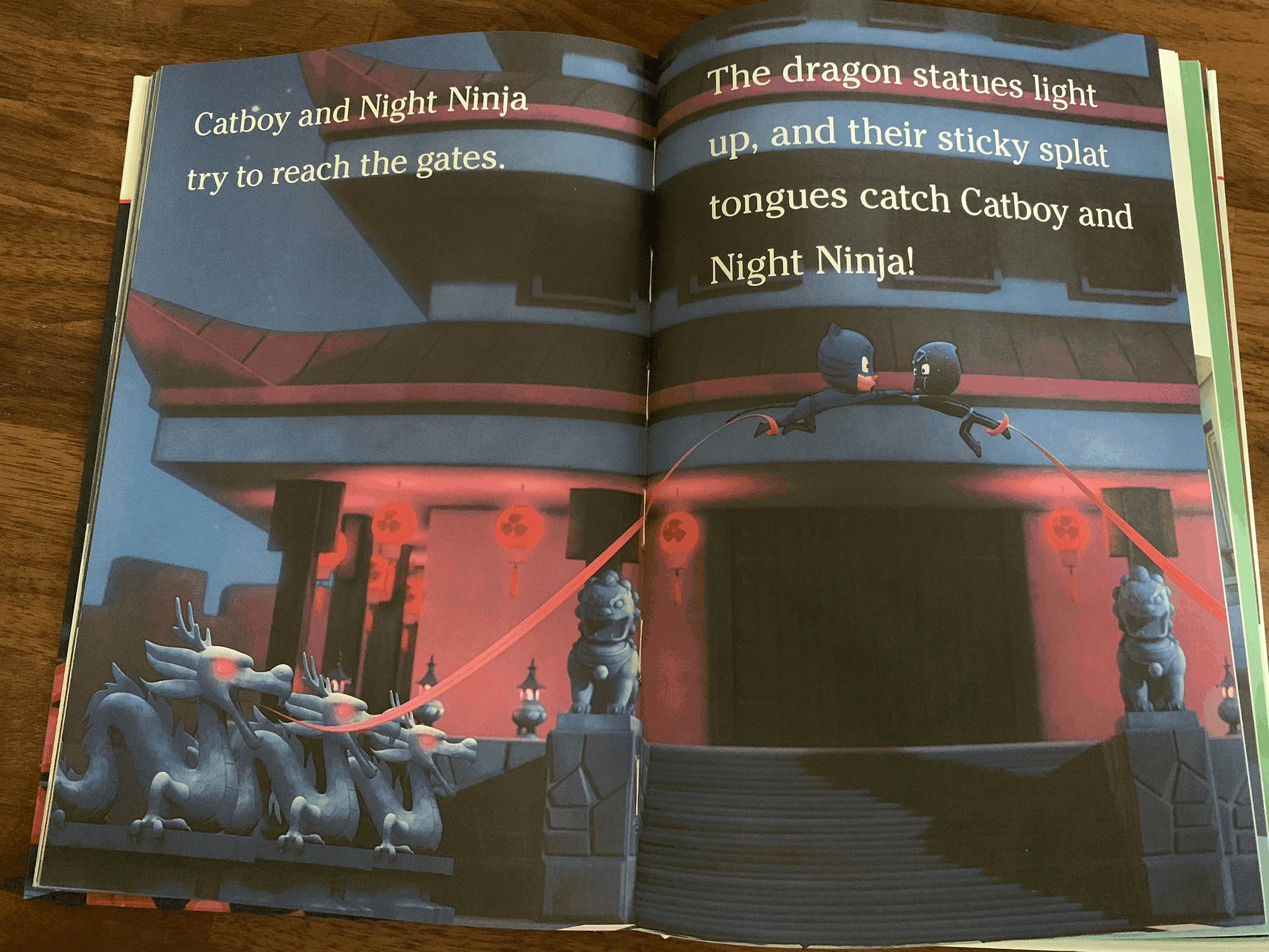 Another page from inside A PJ Masks Treasury