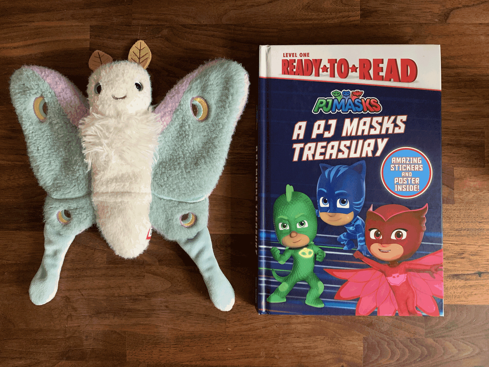 Reference Moth next to A PJ Masks Treasury