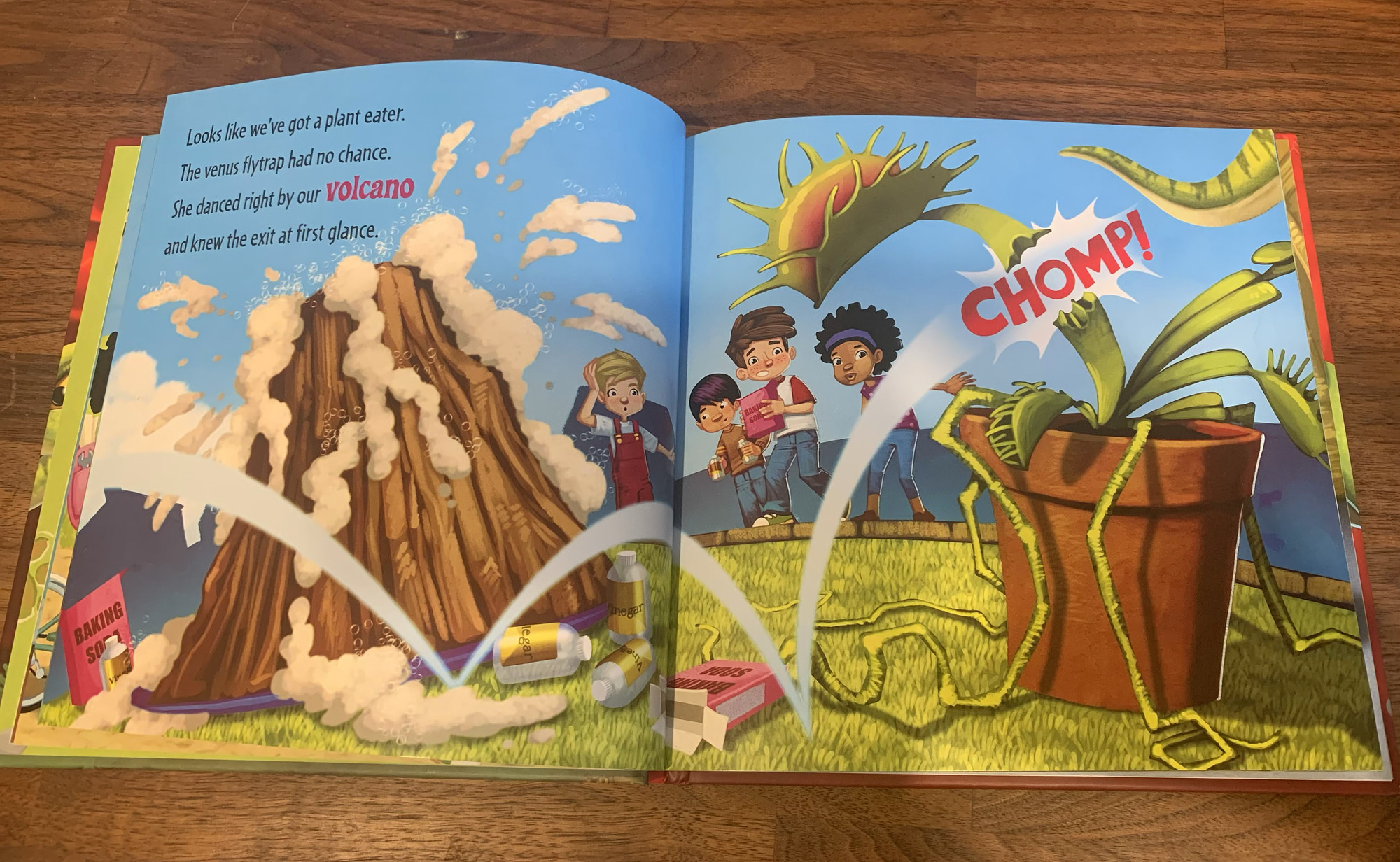 A page from inside How to Catch a Dinosaur
