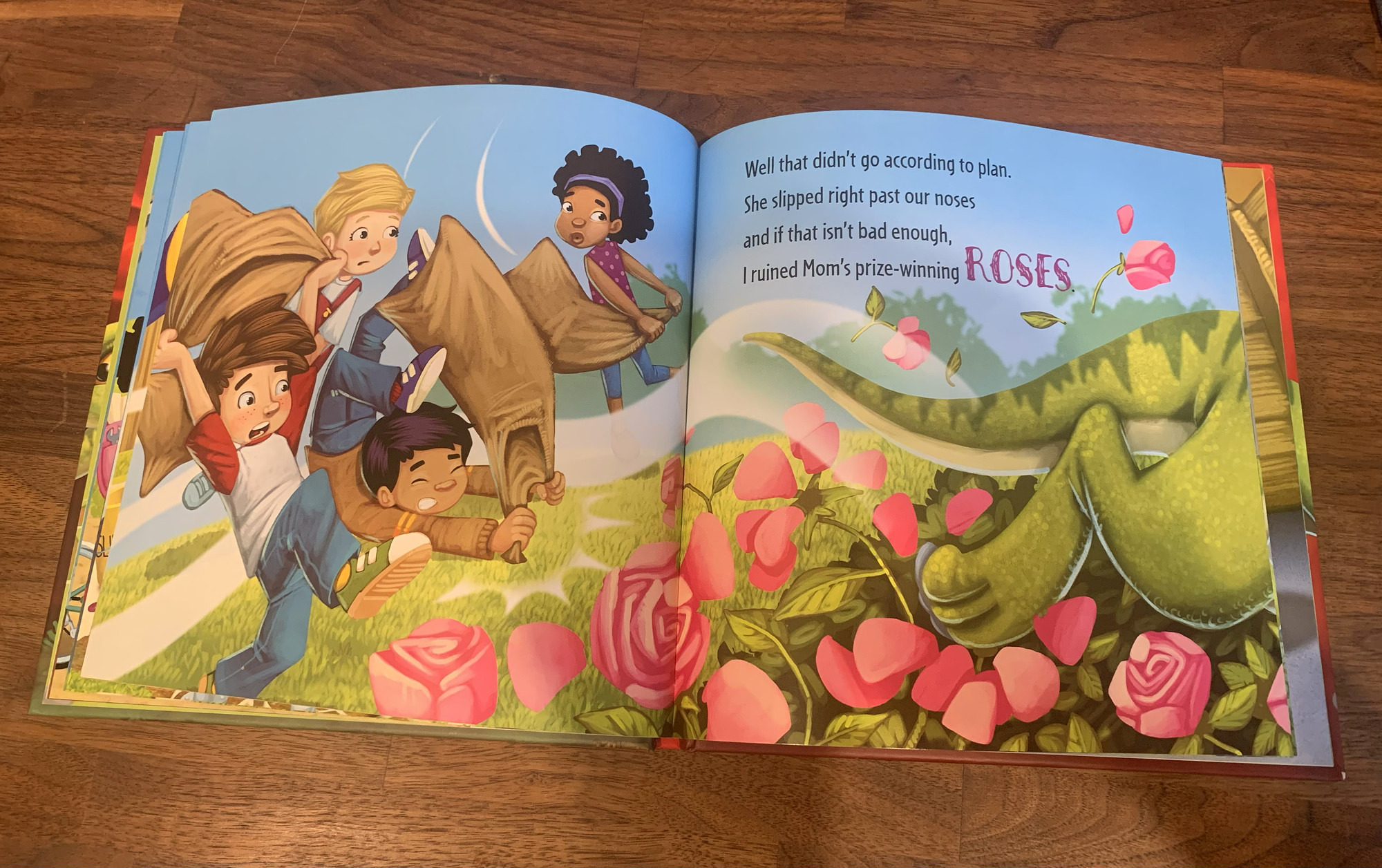 Another page from inside How to Catch a Dinosaur
