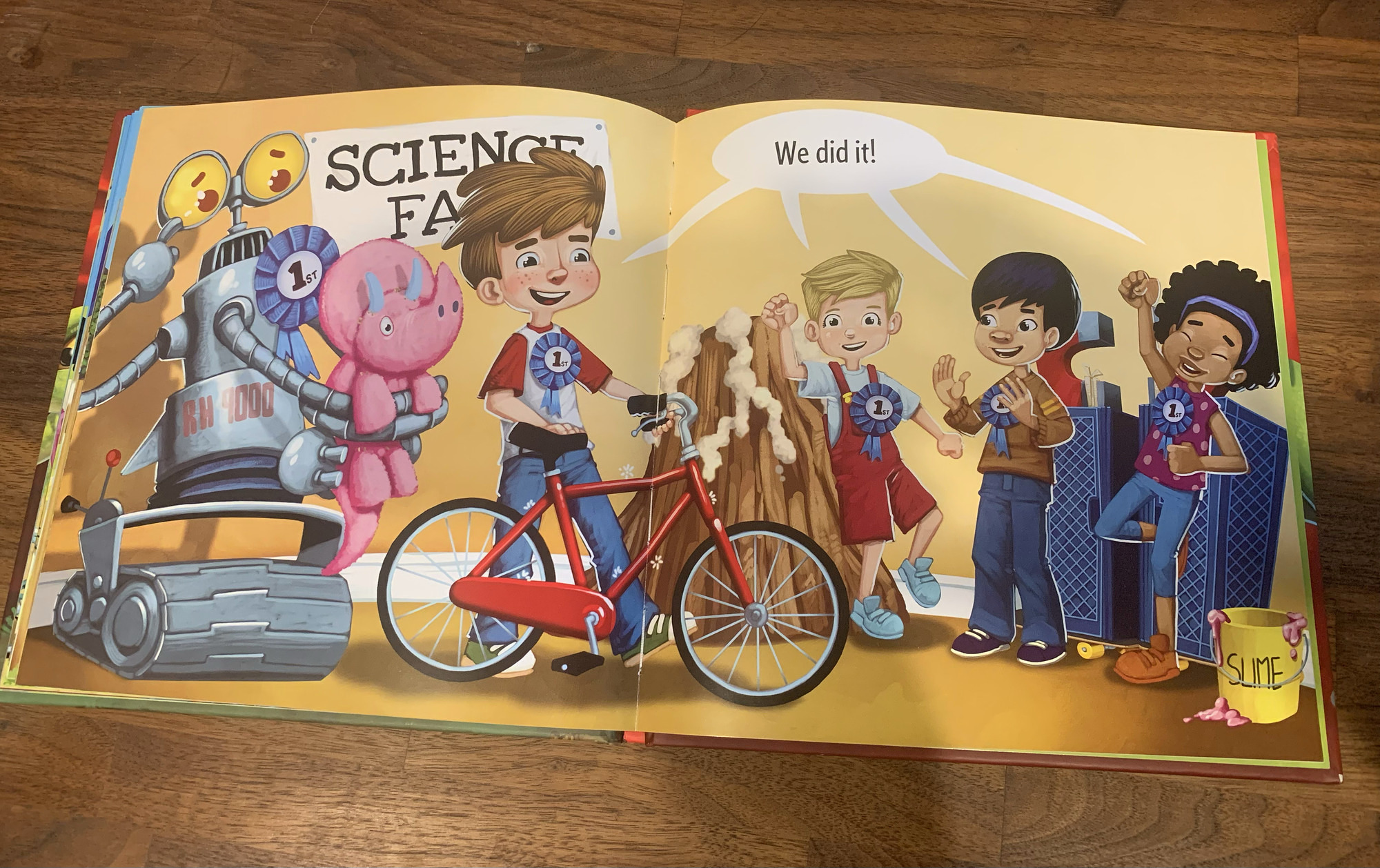 Another page from inside How to Catch a Dinosaur