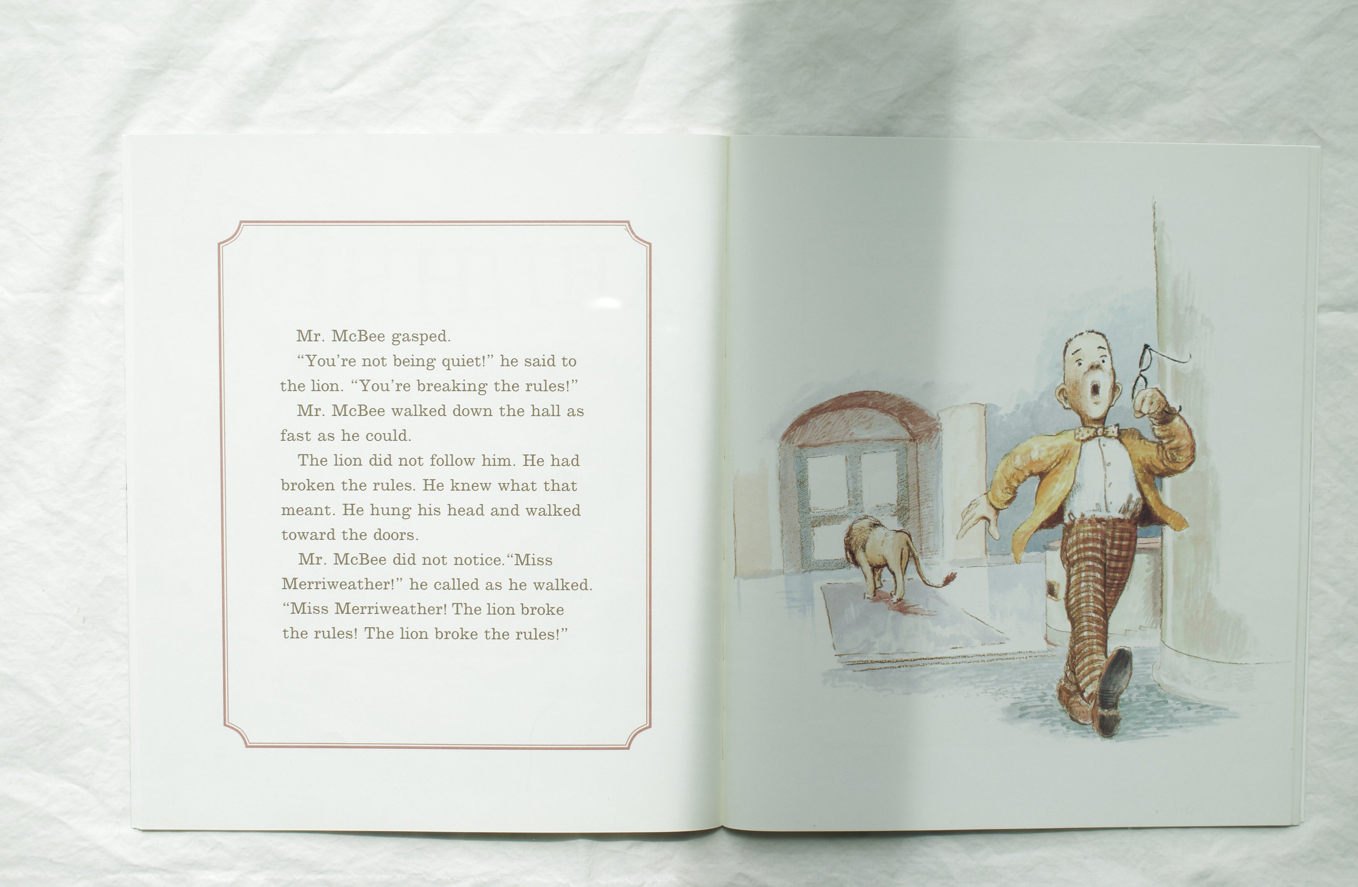 Library Lion — favorite page spread