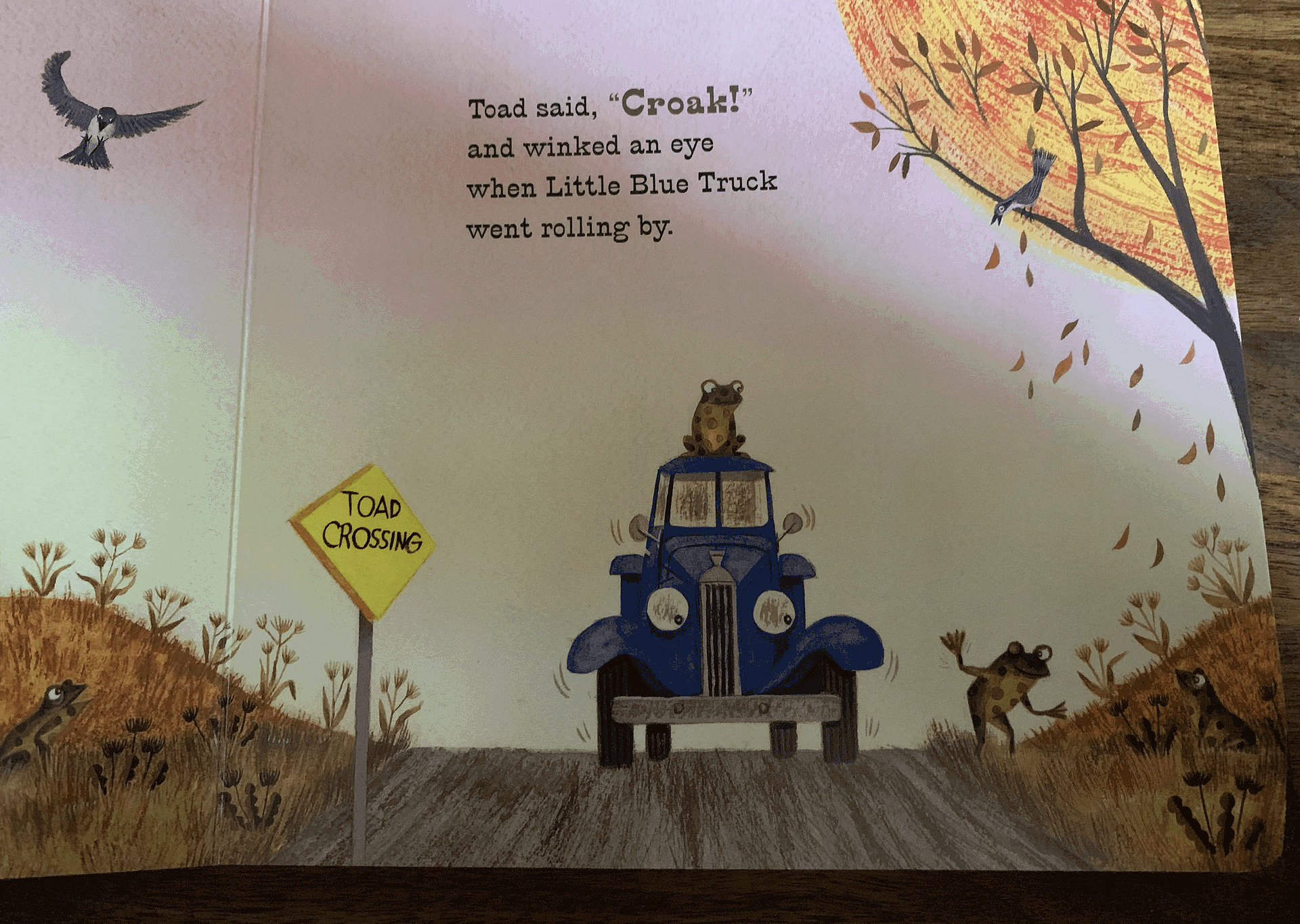 Little Blue Truck — favorite page spread