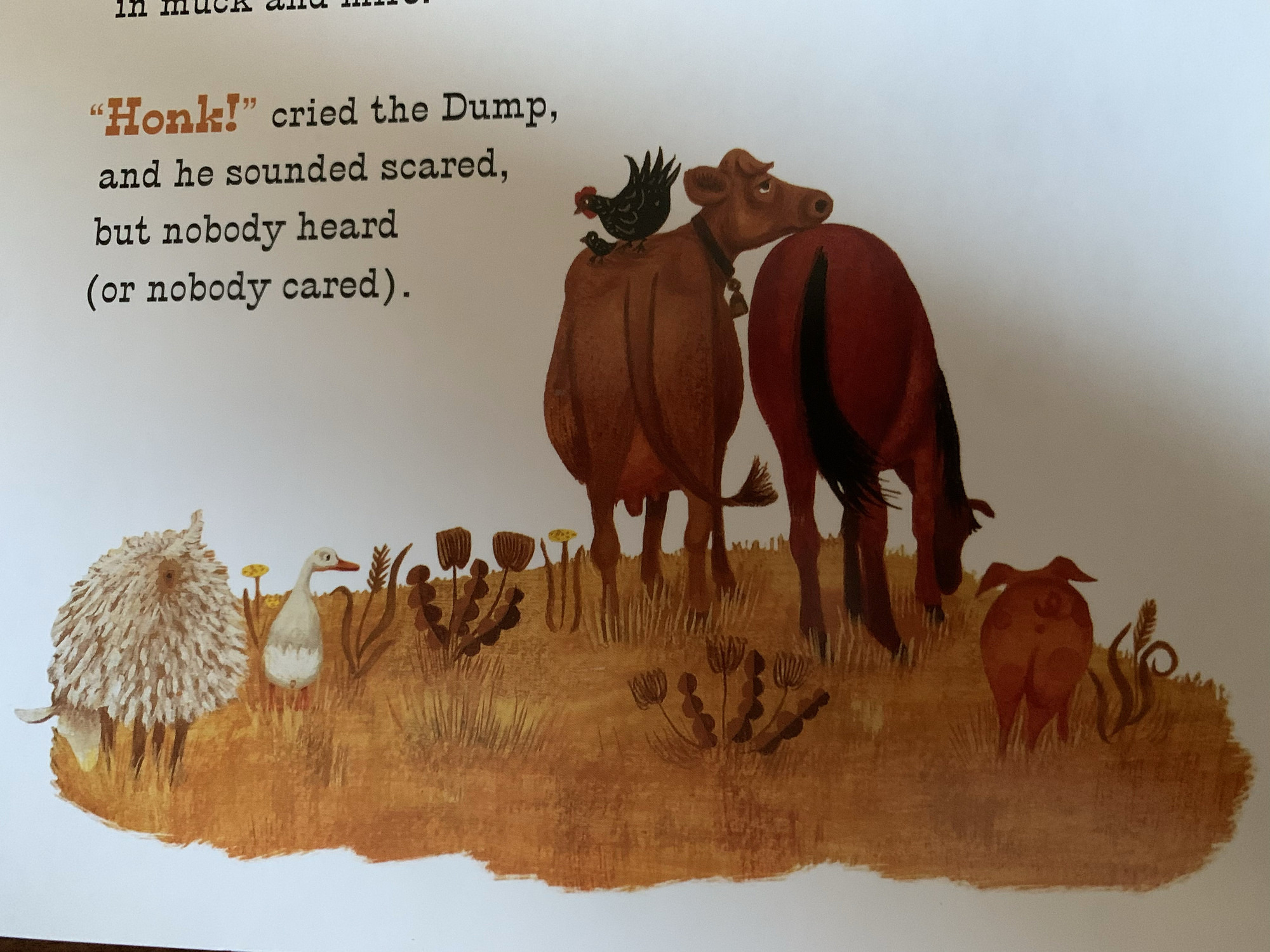 Another page from inside Little Blue Truck