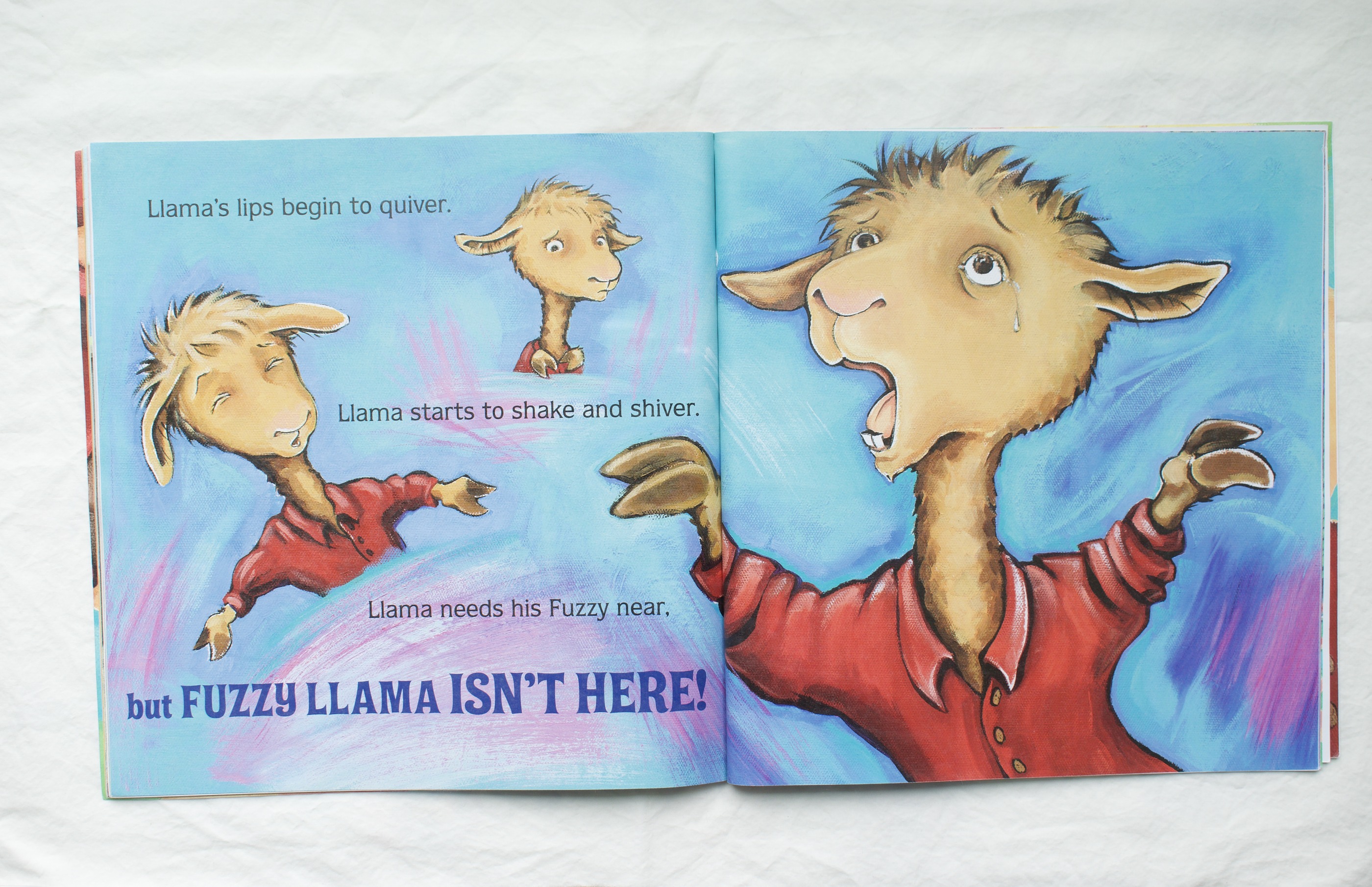 Llama Llama Gram and Grandpa — favorite page spread