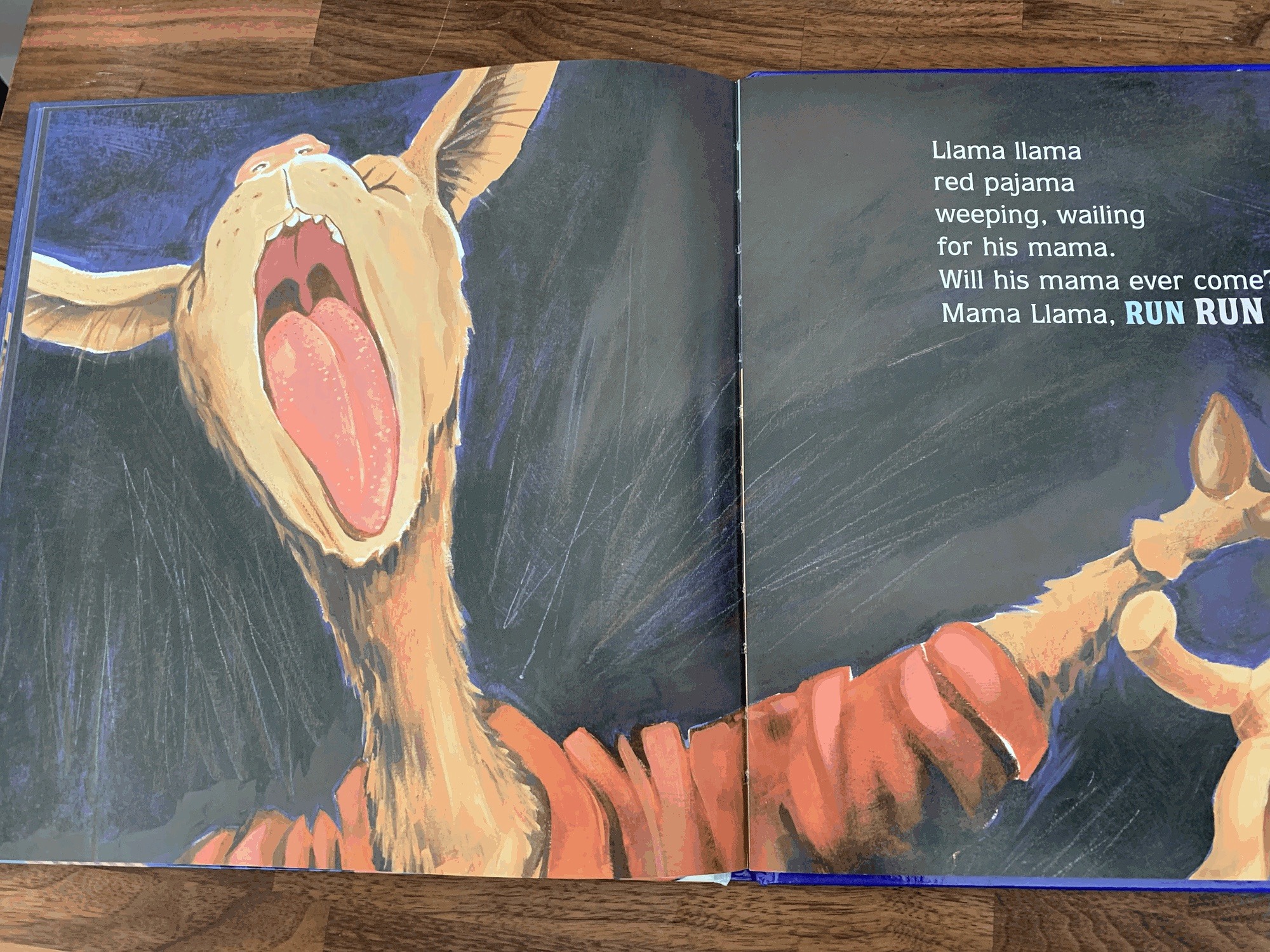 Another page from inside Llama Llama Red Pajama