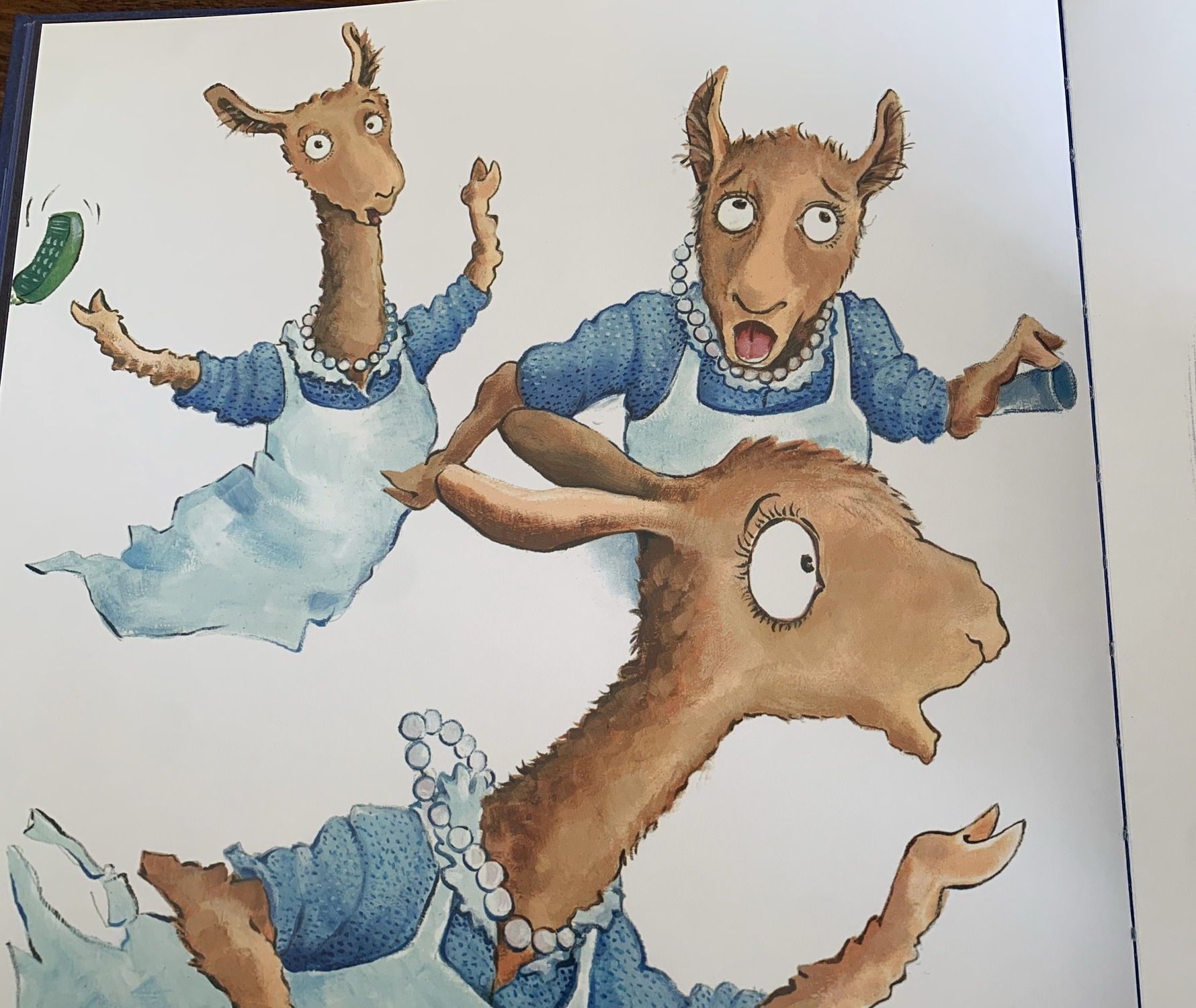 Another page from inside Llama Llama Red Pajama