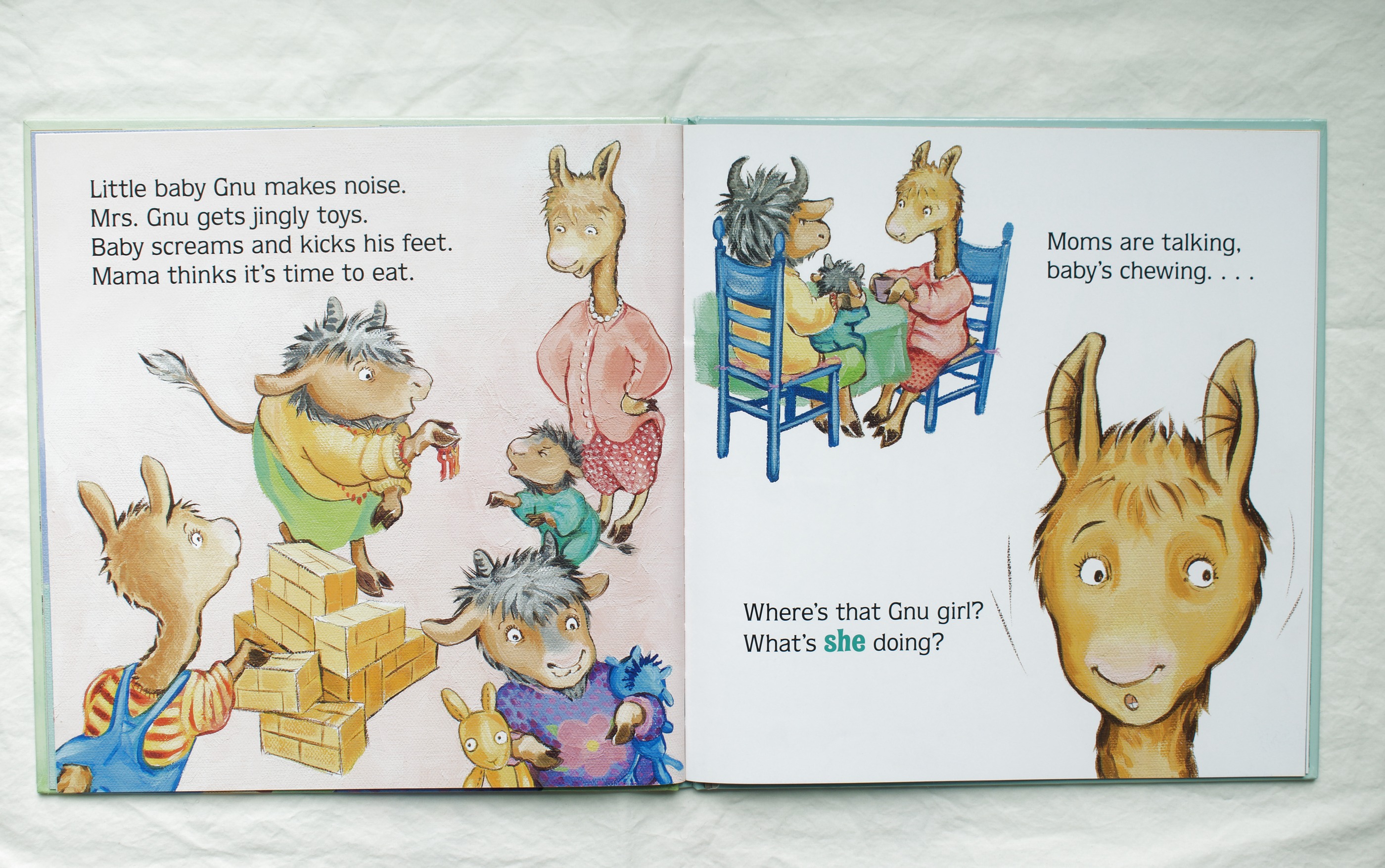 Llama Llama Time to Share — favorite page spread