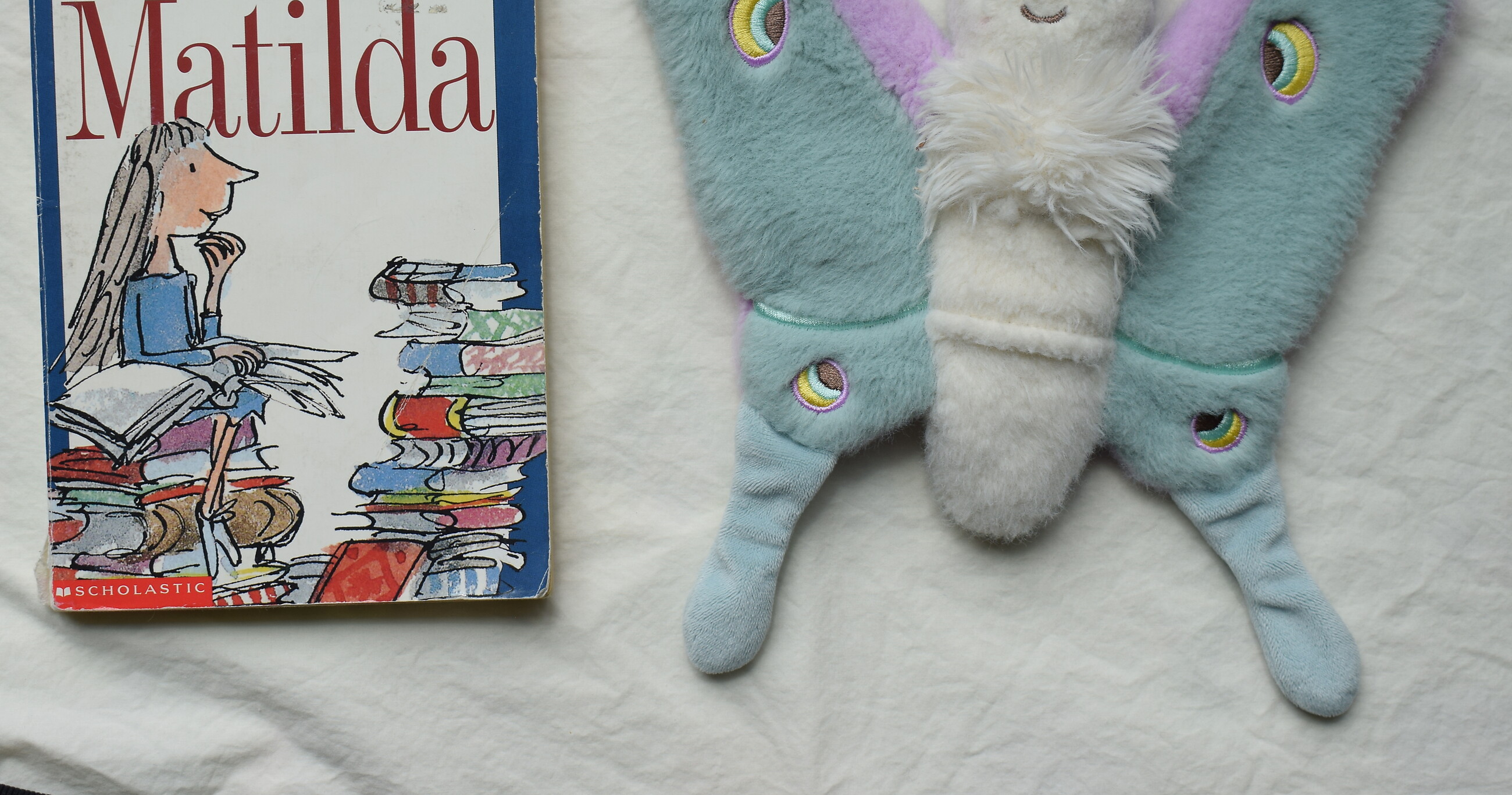 Matilda next to Reference Moth, our resident size guide