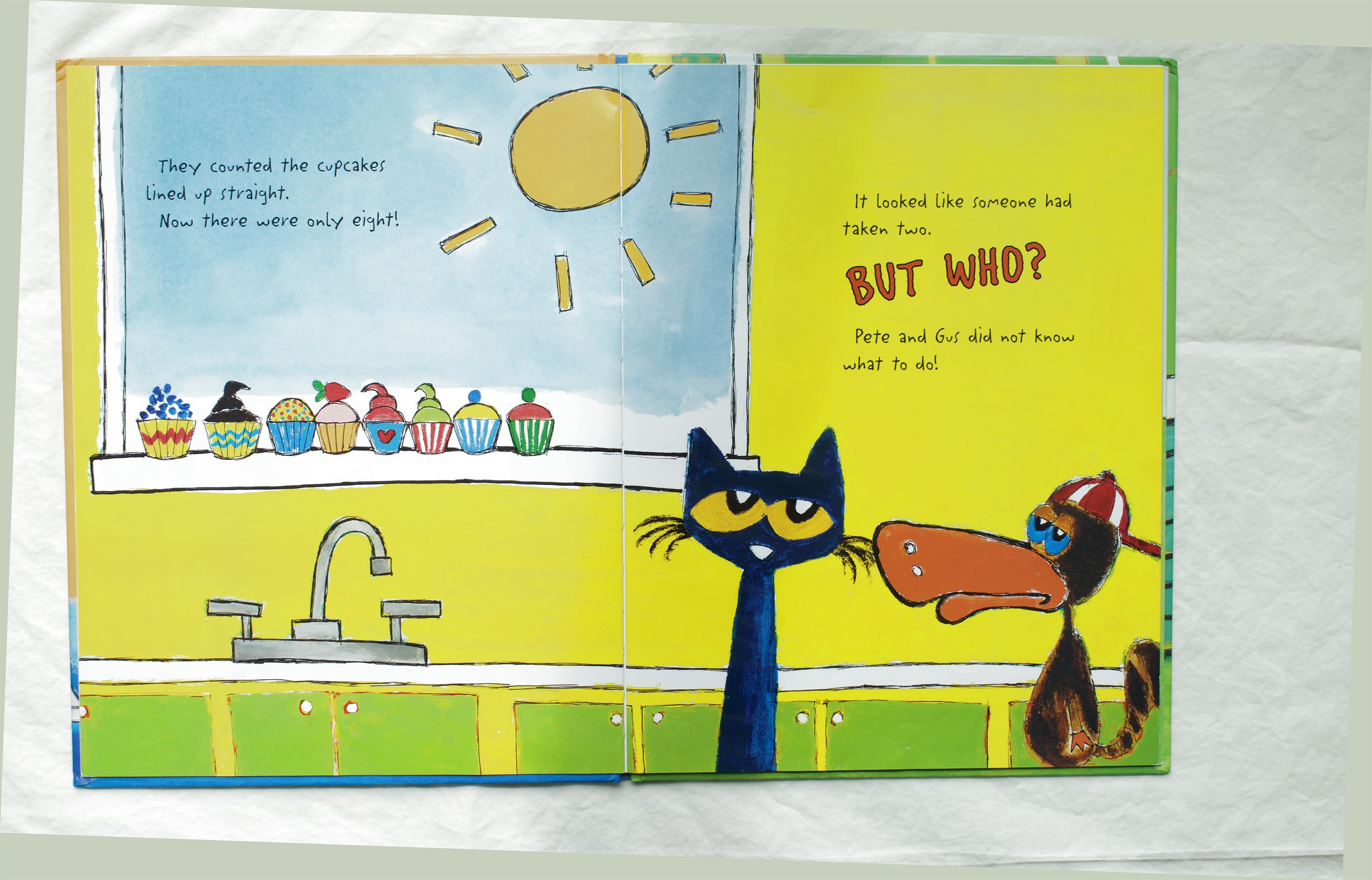 Pete the Cat and the Missing Cupcakes — favorite page spread
