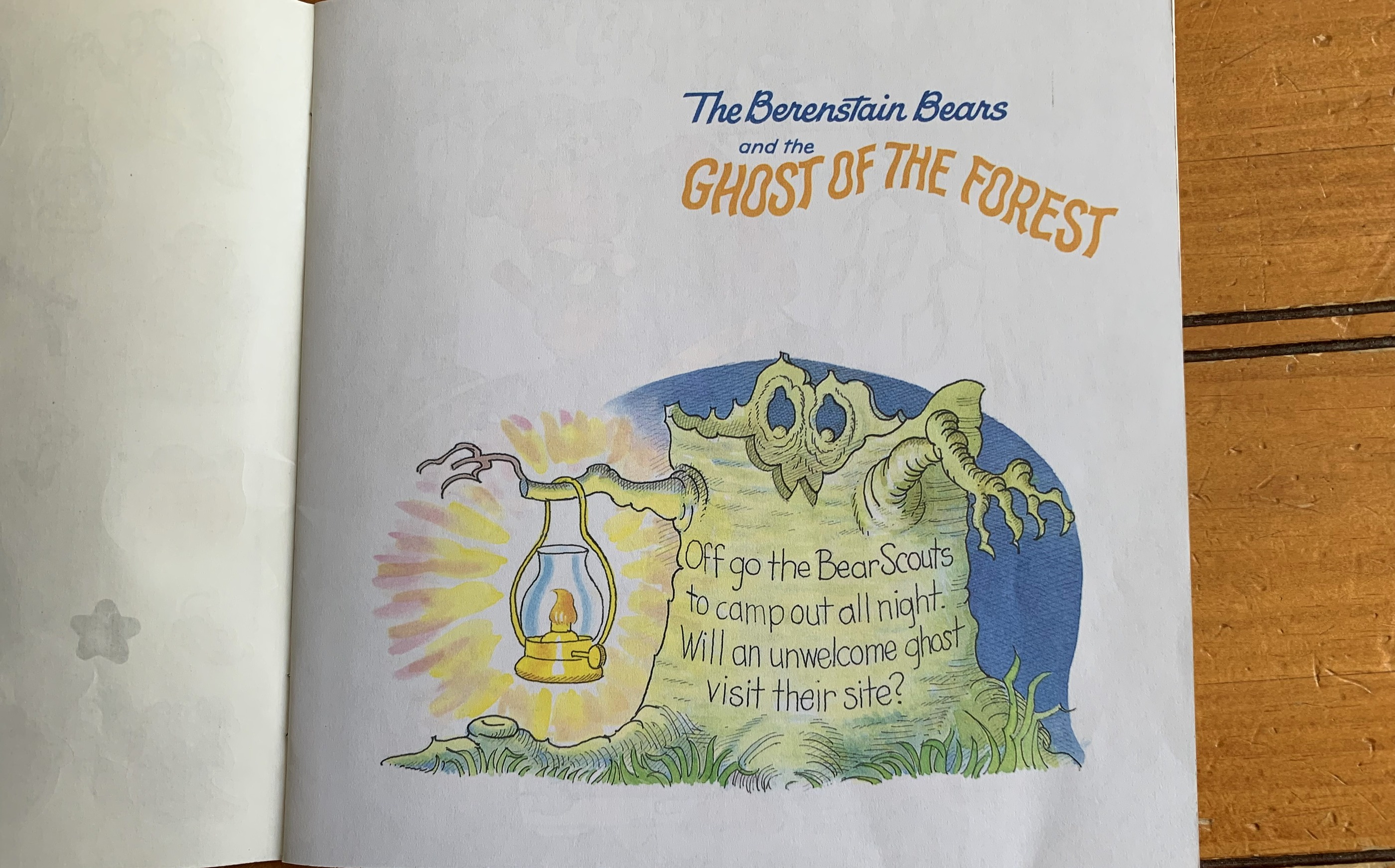The Berenstain Bears and the Ghost of the Forest — the opening rhyme page