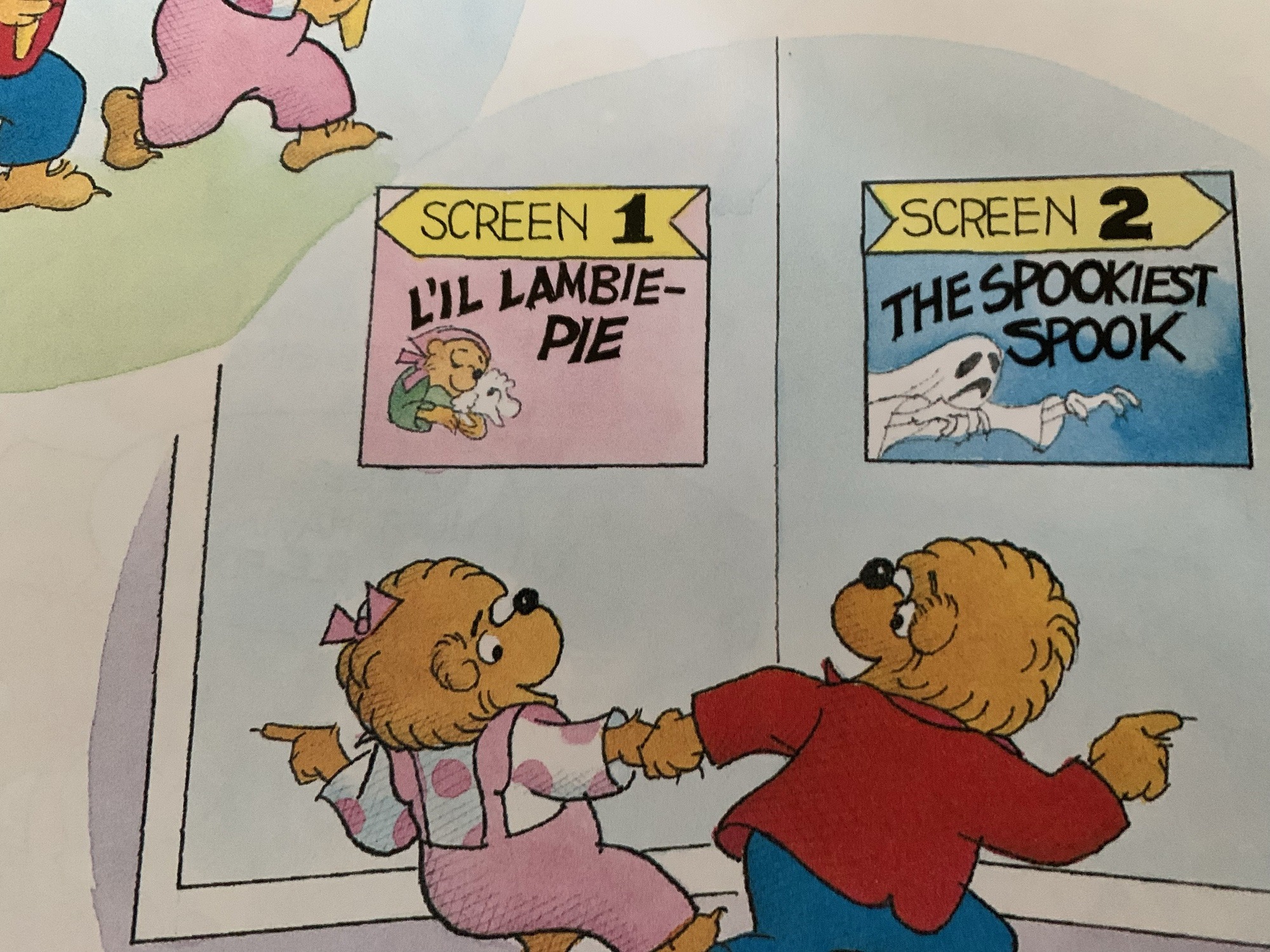 Another page from inside The Berenstain Bears and Too Much Teasing