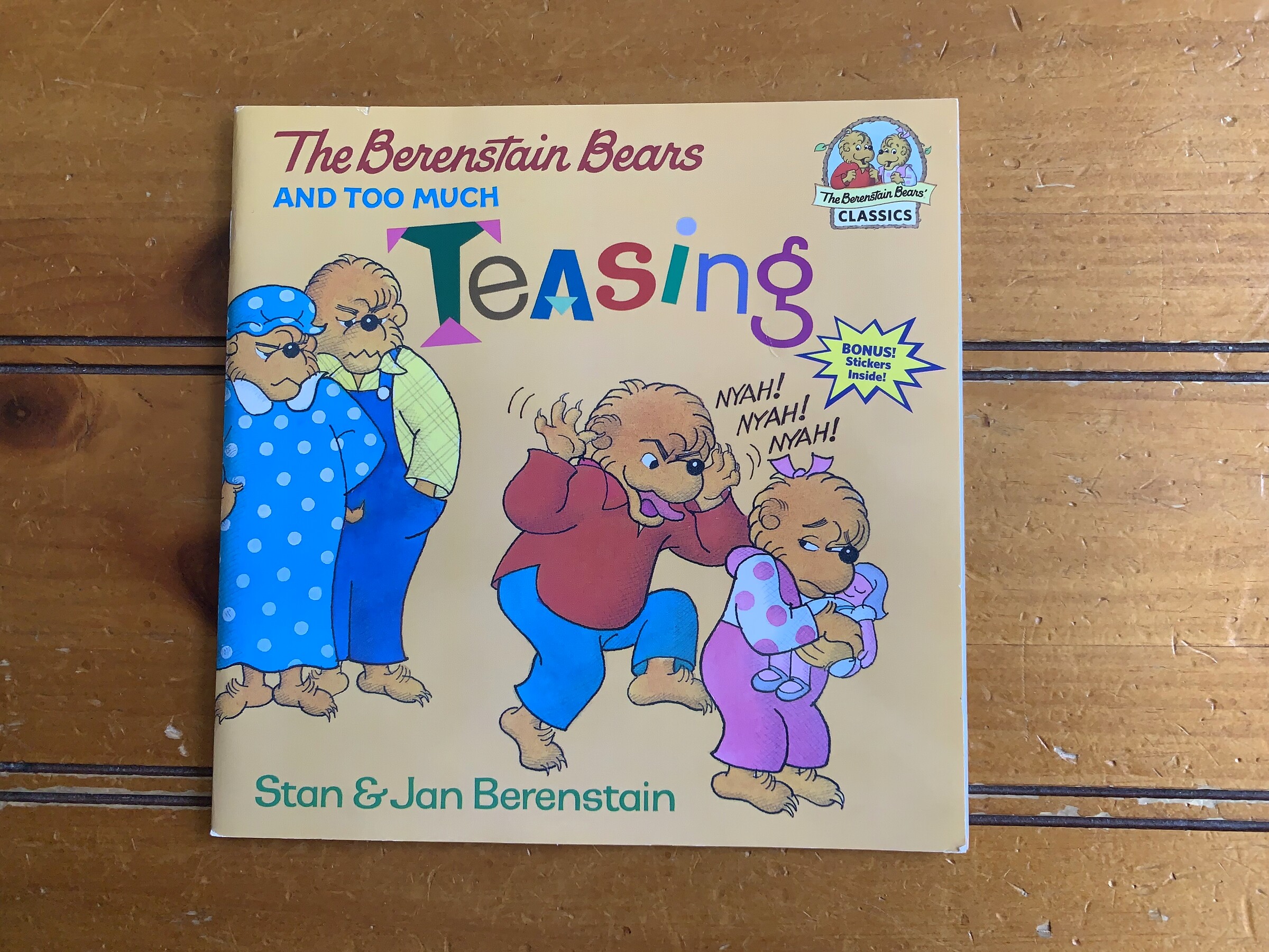 The cover of The Berenstain Bears and Too Much Teasing