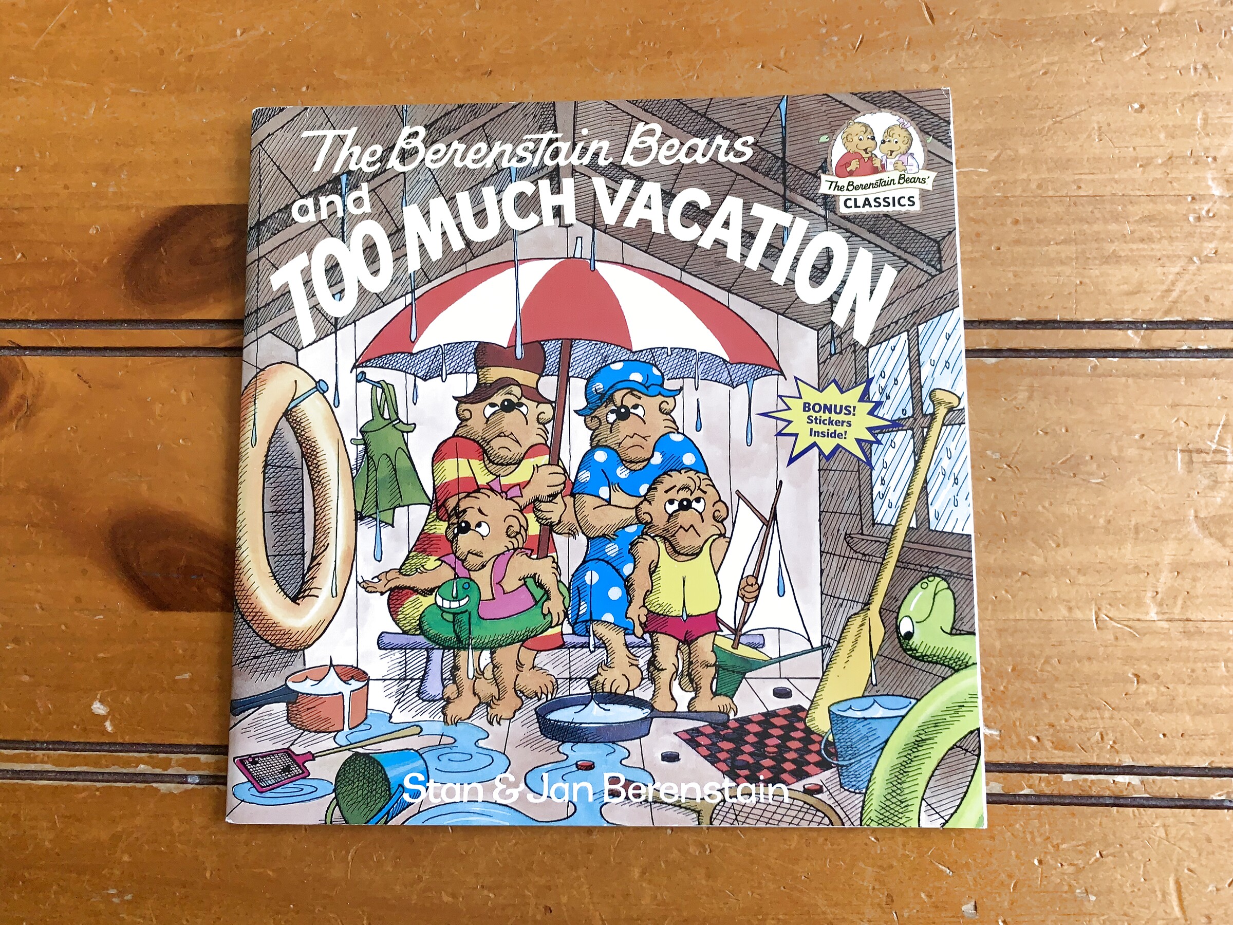 The cover of The Berenstain Bears and Too Much Vacation