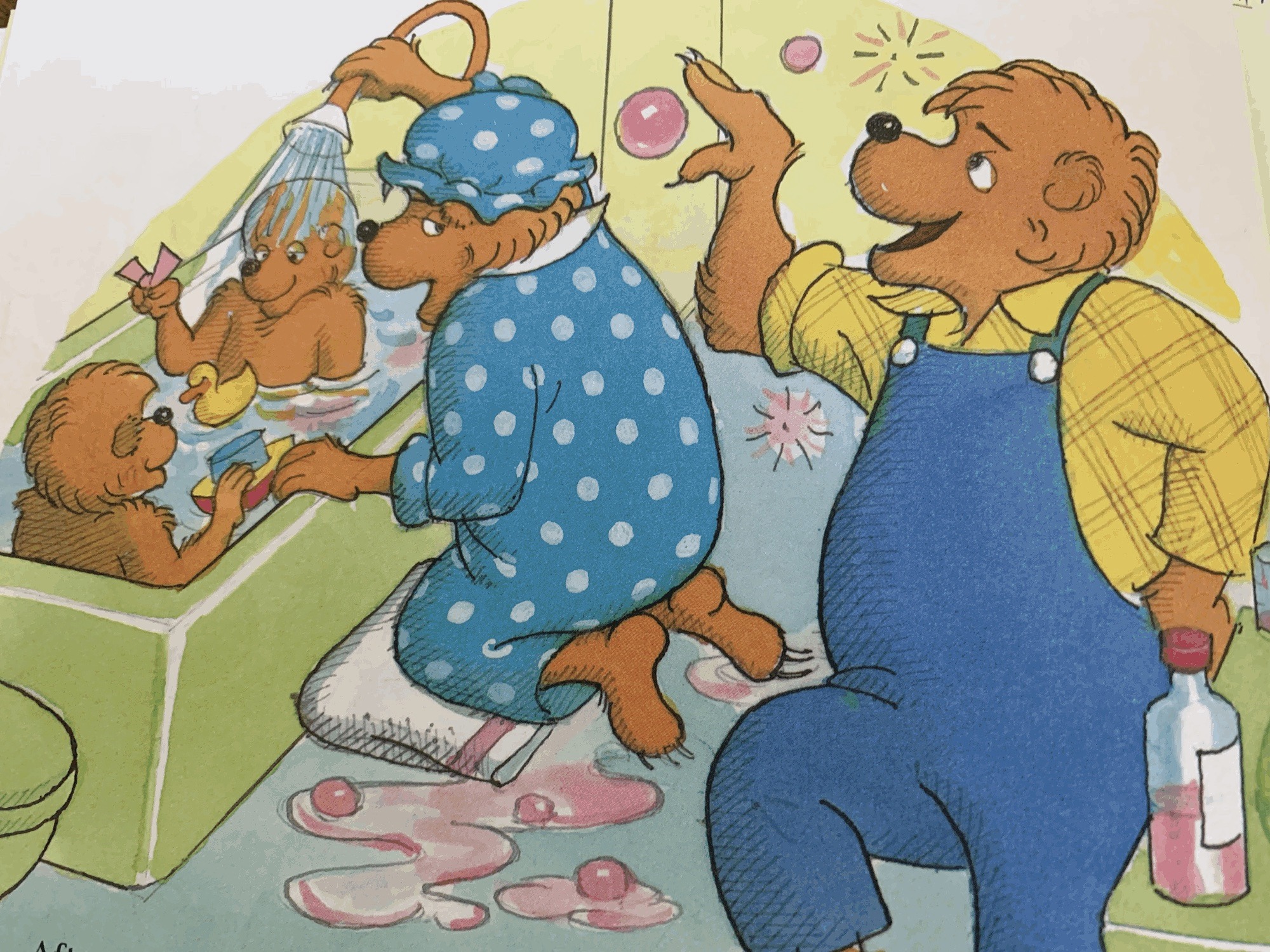 Another page from inside The Berenstain Bears' Bedtime Battle