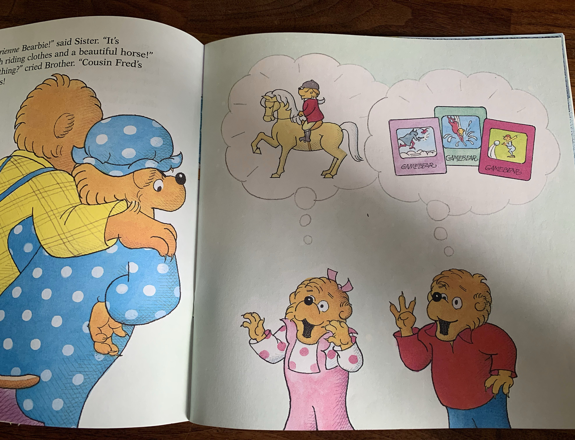 A page from inside The Berenstain Bears Count Their Blessings