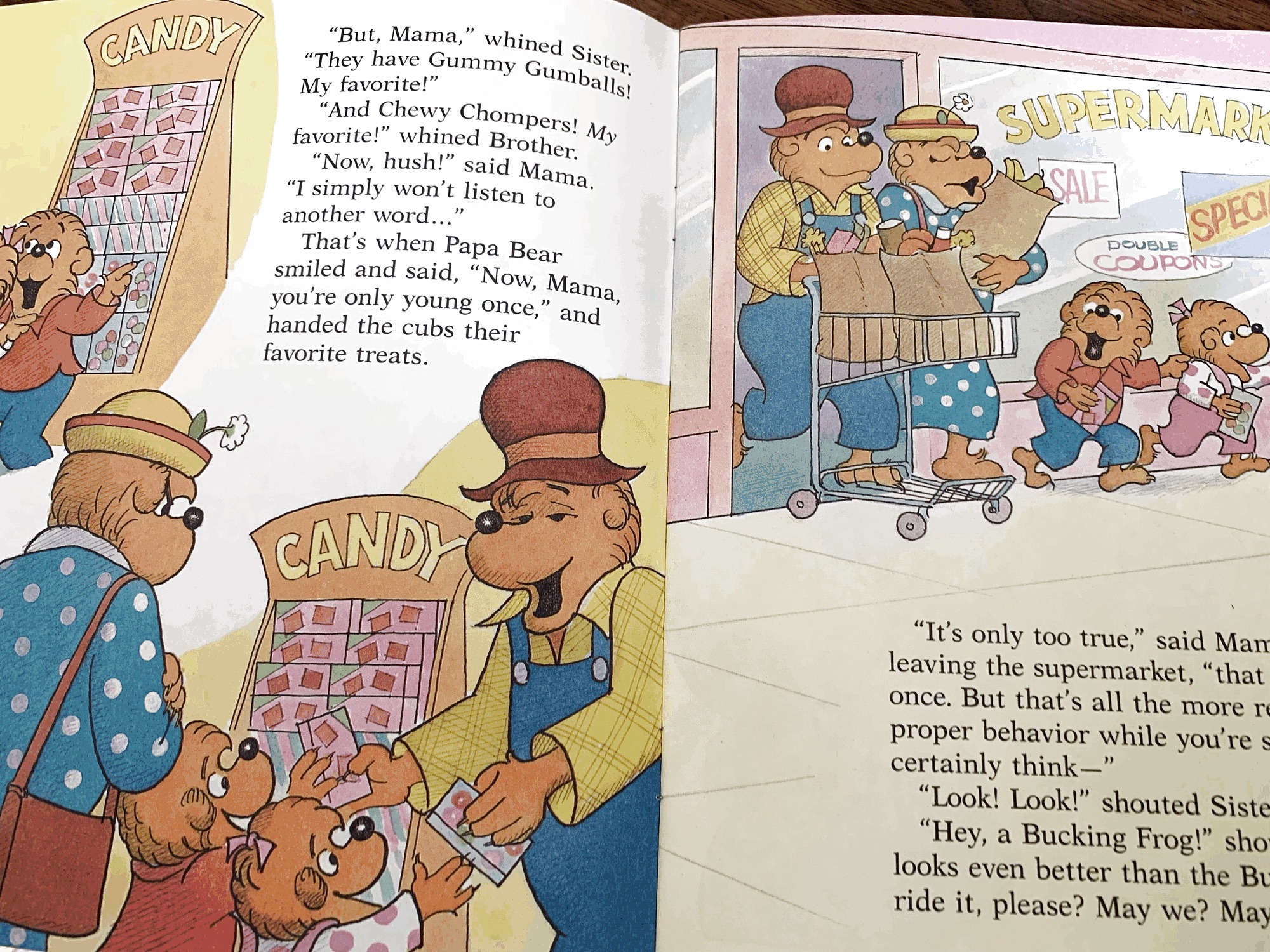 The Berenstain Bears Get the Gimmies — favorite page spread
