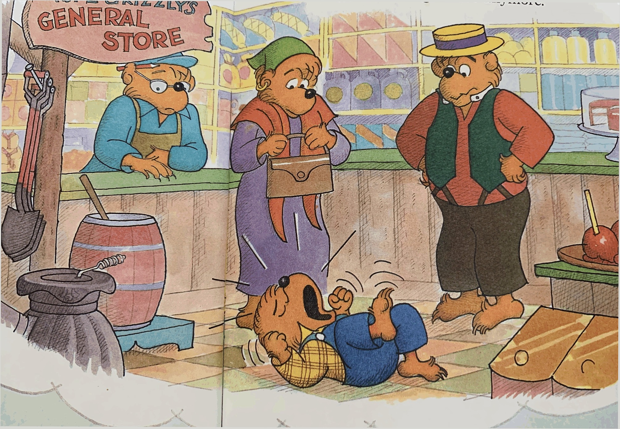 Another page from inside The Berenstain Bears Get the Gimmies