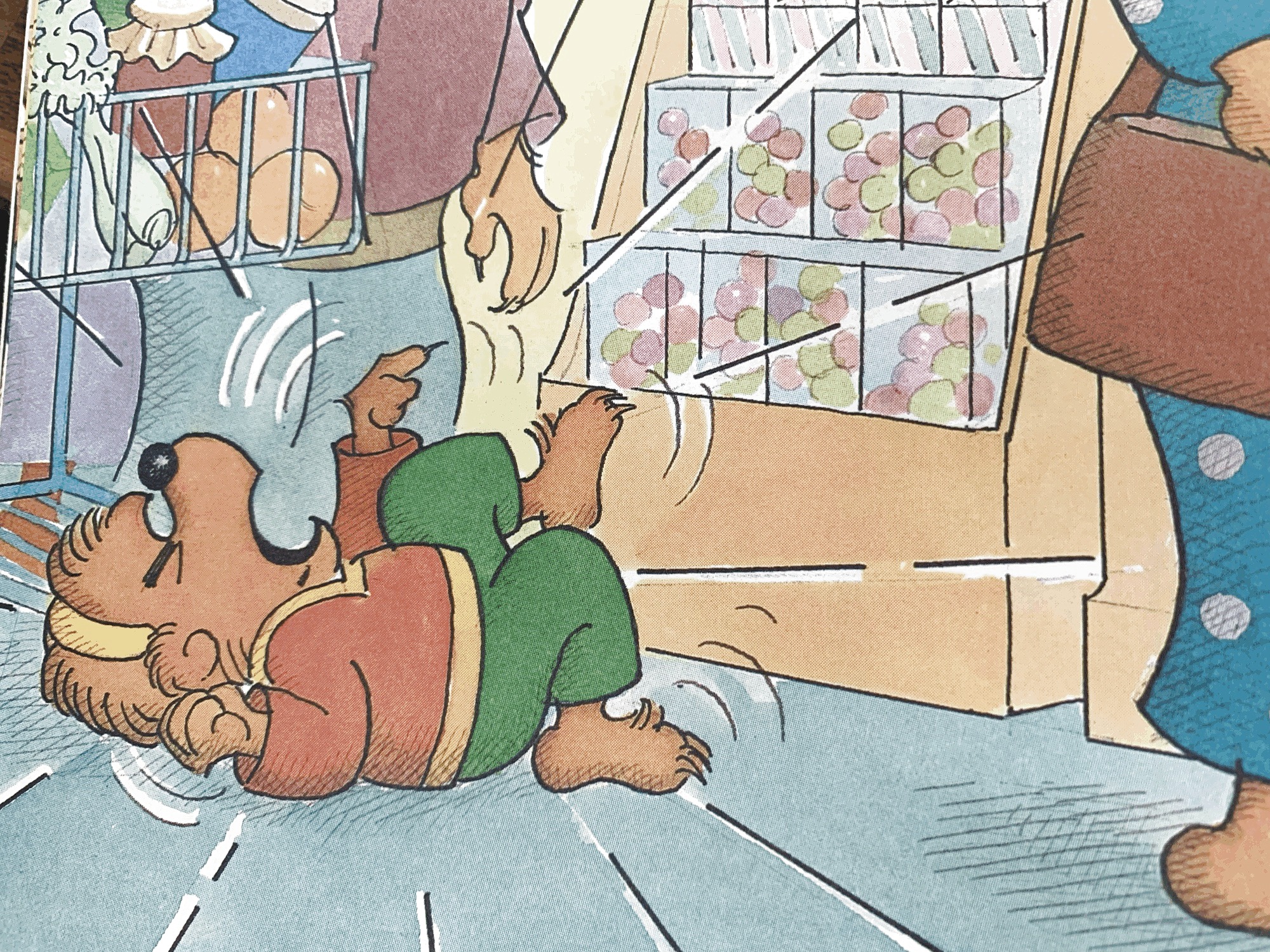 Another page from inside The Berenstain Bears Get the Gimmies