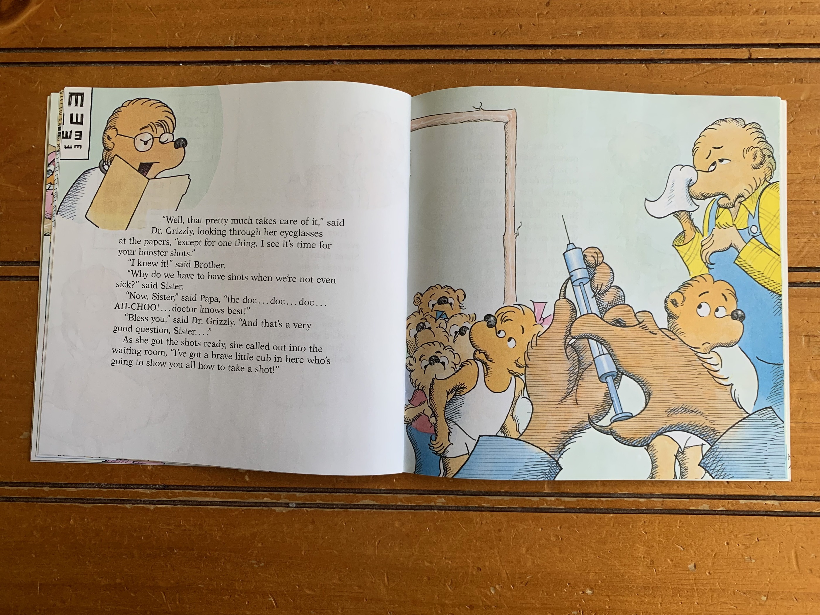 The Berenstain Bears Go to the Doctor — favorite page spread