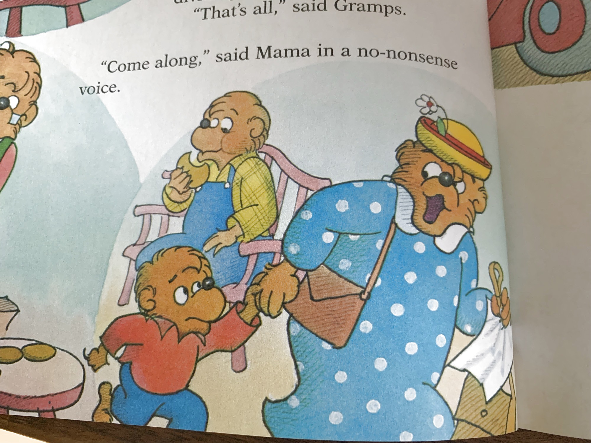 Another page from inside The Berenstain Bears' Trouble at School