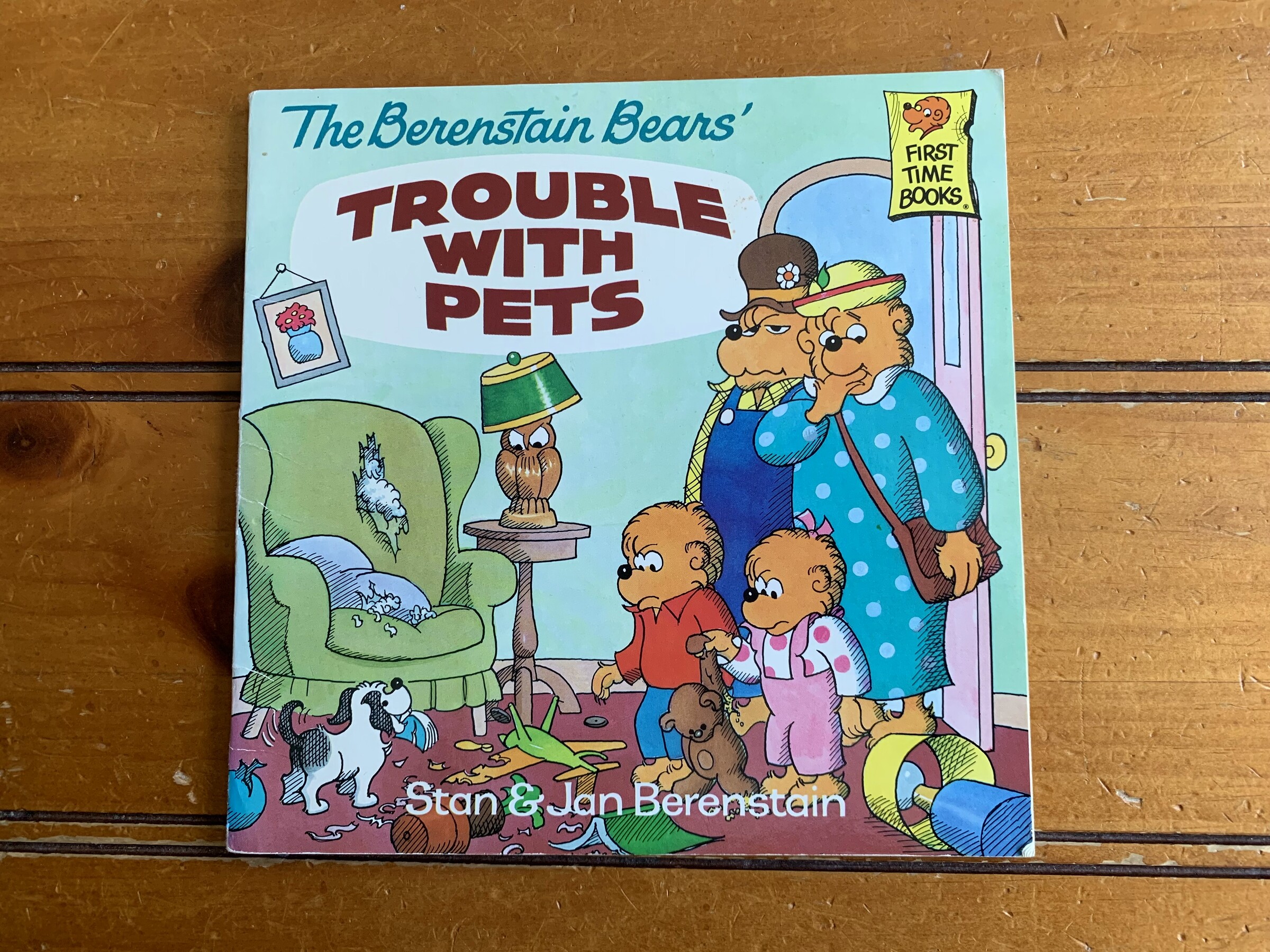 The cover of The Berenstain Bears' Trouble with Pets
