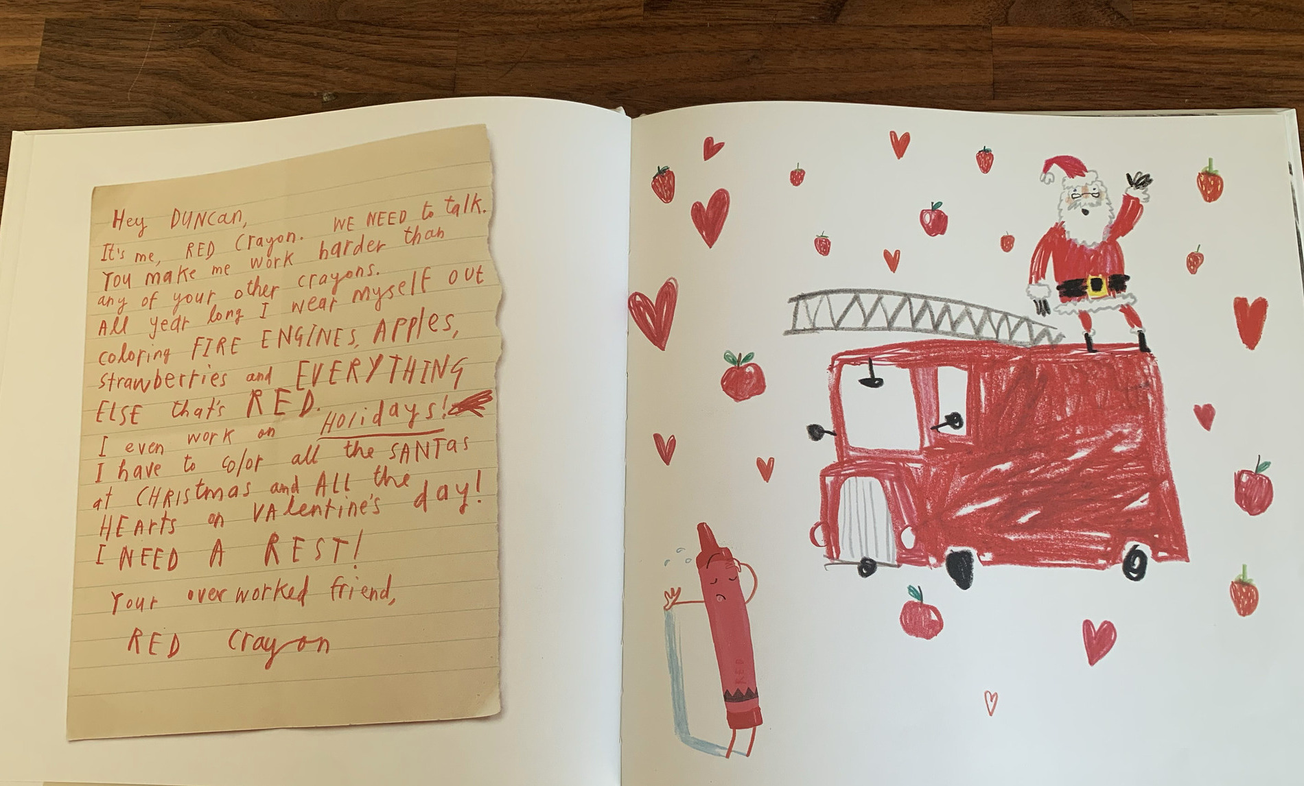 The Day the Crayons Quit: favorite page spread