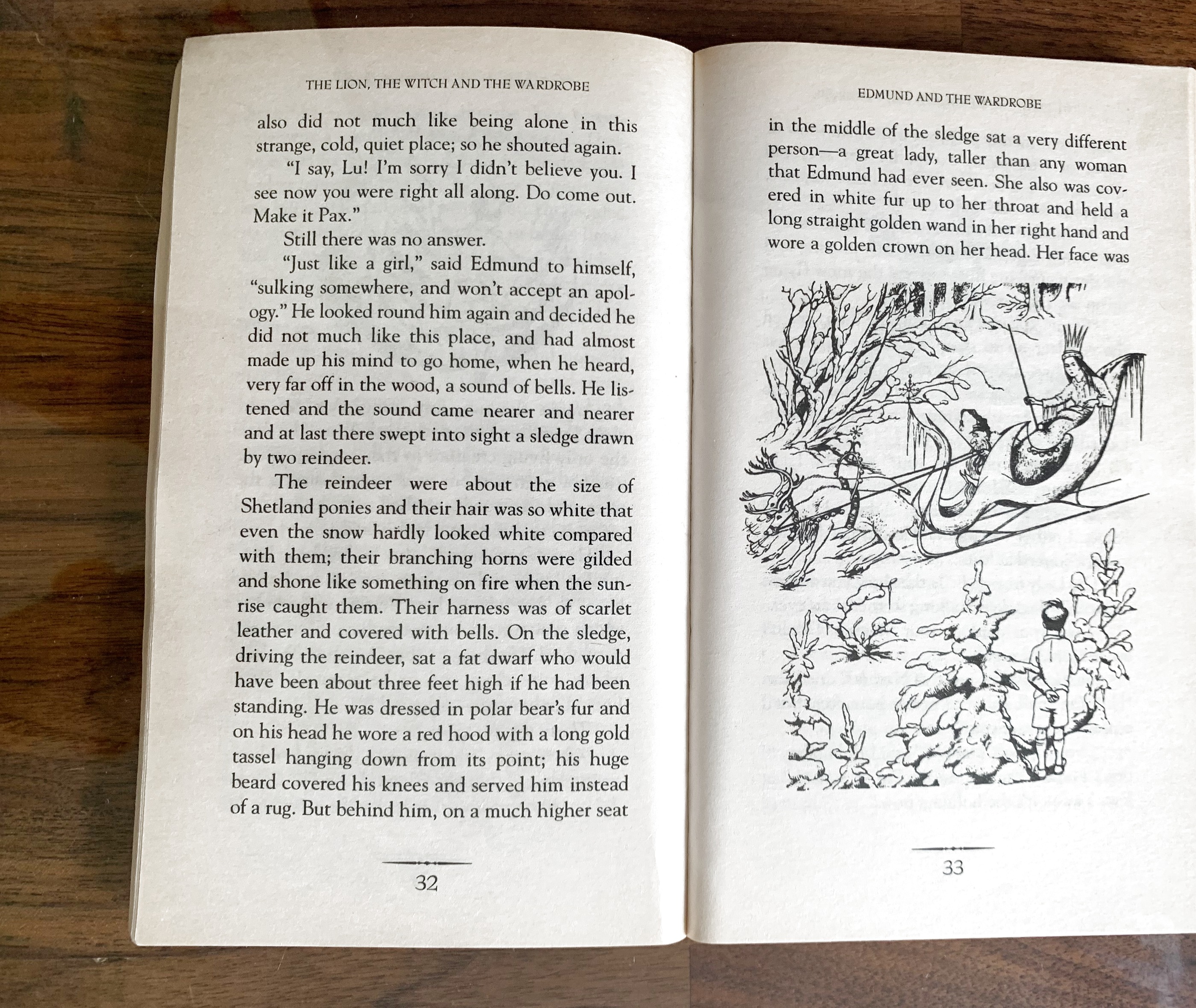 The Lion, the Witch and the Wardrobe — favorite page spread