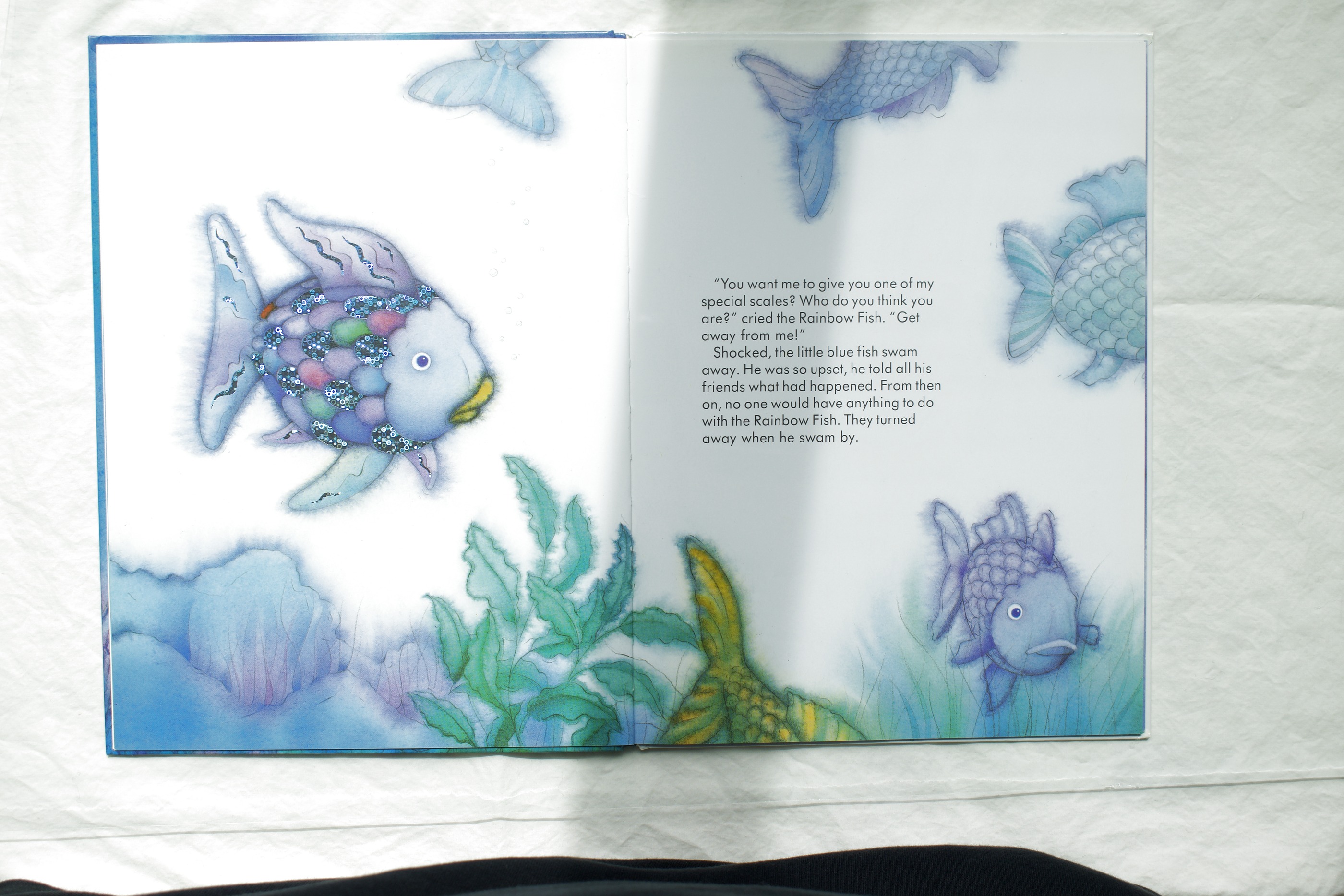 The Rainbow Fish — favorite page spread