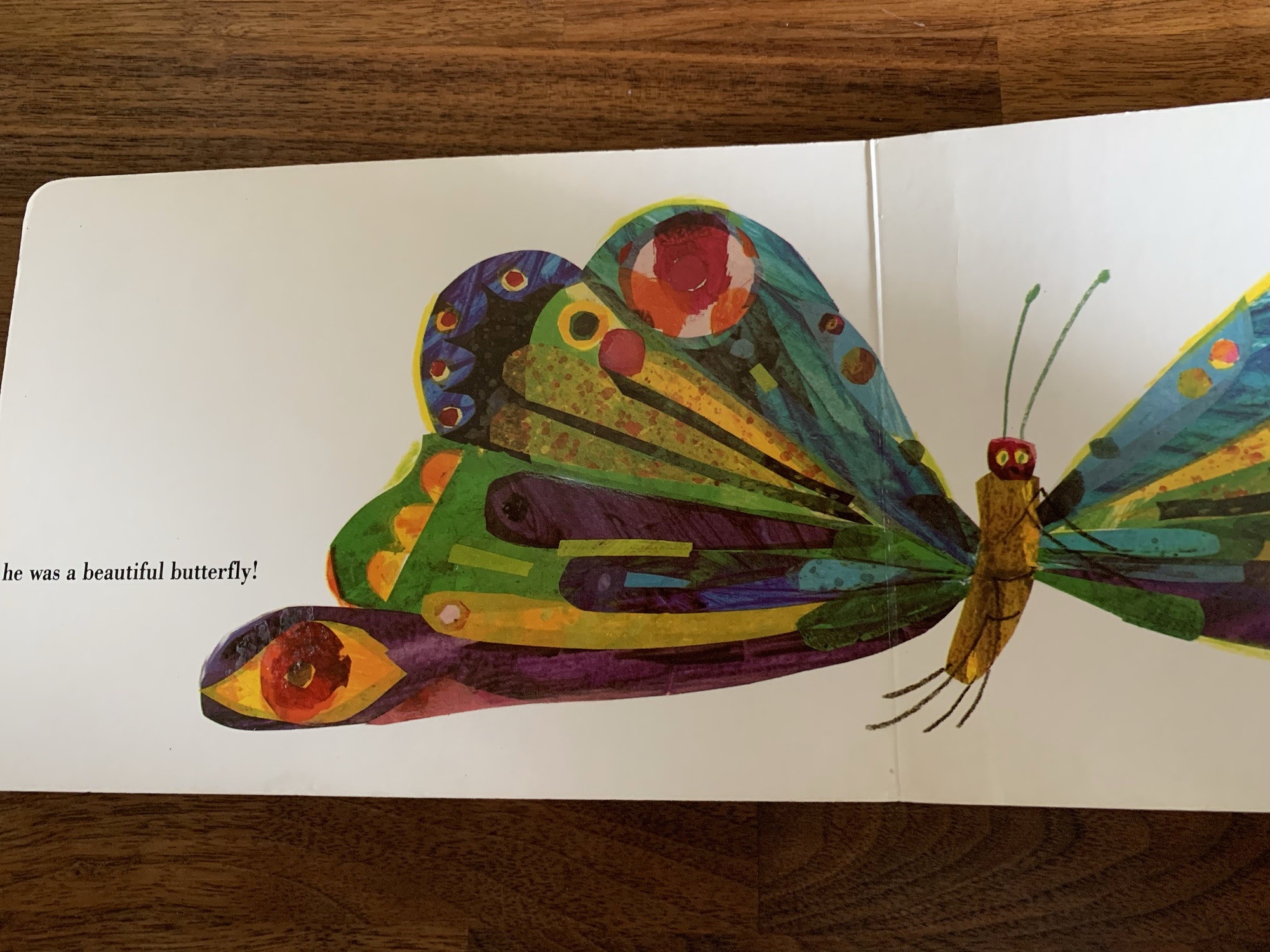 Another page from inside The Very Hungry Caterpillar